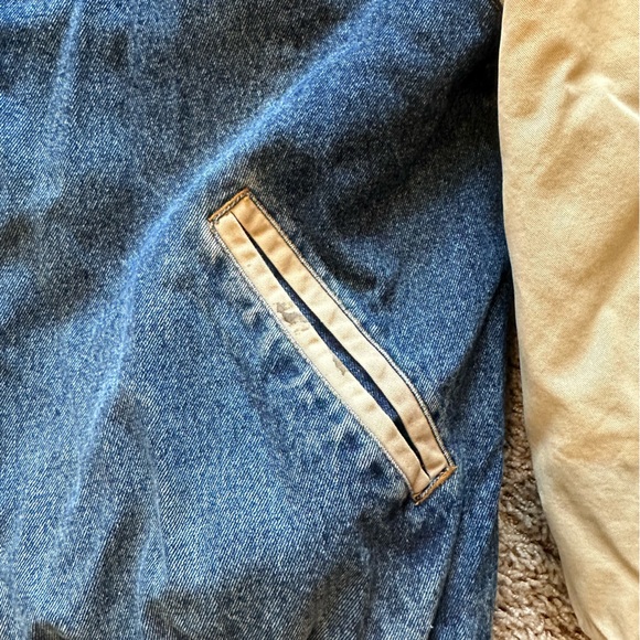 Vintage denim varsity jacket/ bomber jacket - Picture 4 of 5